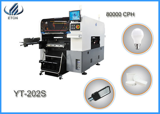 20 επιλογή κεφαλιών και μηχανή 500X450mm μέγεθος 80000 θέσεων PCB ταχύτητα CPH