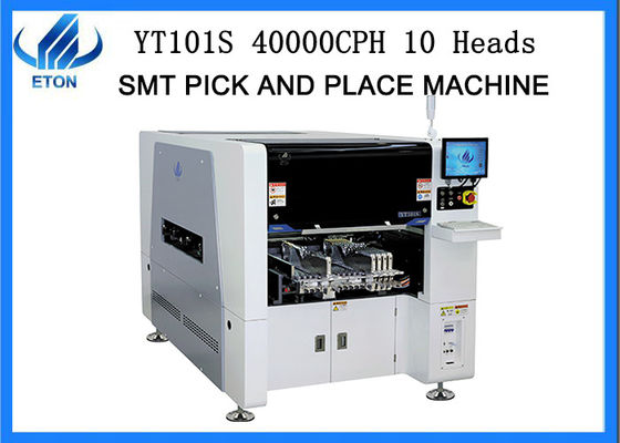 Ευφυής SMT μηχανή 40000 CPH 10 κεφάλια SMT Mounter θέσεων επιλογών υψηλών σημείων