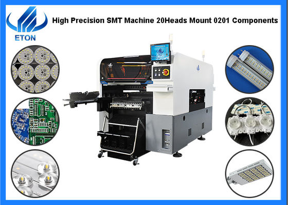 Επιλογή βολβών των οδηγήσεων υψηλής ακρίβειας και μηχανή 98000CPH θέσεων για 0201 συστατικά