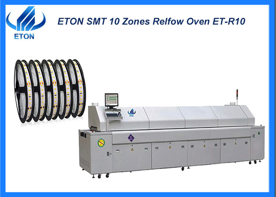 10 ζώνες PCB 50-700mm SMT γραμμή reflow μηχανή φούρνου LED ευέλικτη ταινία συγκόλληση