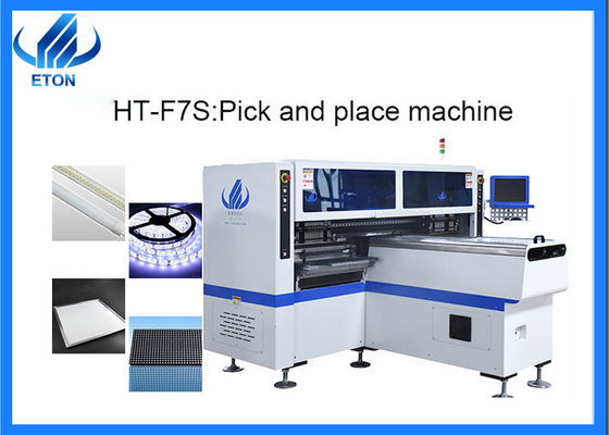 HT-F7S Μηχανή στερέωσης SMT υψηλής ταχύτητας με 68 τροφοδοσίες / 34 ακροφύσια