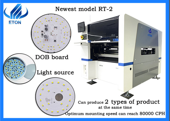 20 διπλή ενότητα δύο μηχανών ακροφυσίων SMT τοποθετώντας μηχανή συνελεύσεων PCB SMT ραγών