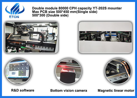 Η υπερβολιή υψηλός ακρίβεια μπορεί να τοποθετήσει την επιλογή 0201 συστατικών SMT και τη μηχανή θέσεων
