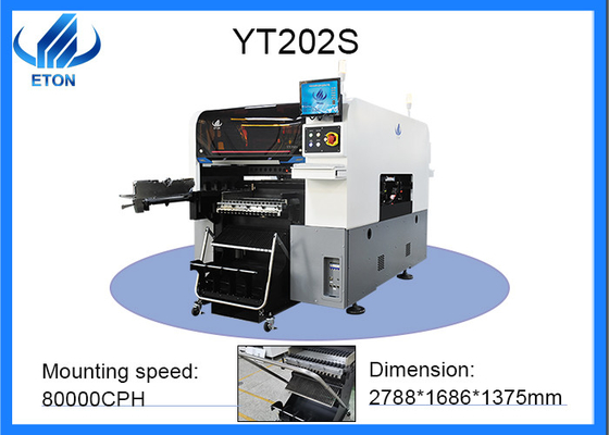 Μηχανή τοποθέτησης τσιπ 80000 CPH SMT mounter για το βολβό DOB συσκευασία 0201 - 40x40mm και ολοκληρωμένο κύκλωμα