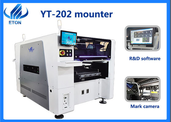 90000 ελάχιστες 0201 10mm CPH SMT Mounter επιλογή μηχανών και μηχανή θέσεων