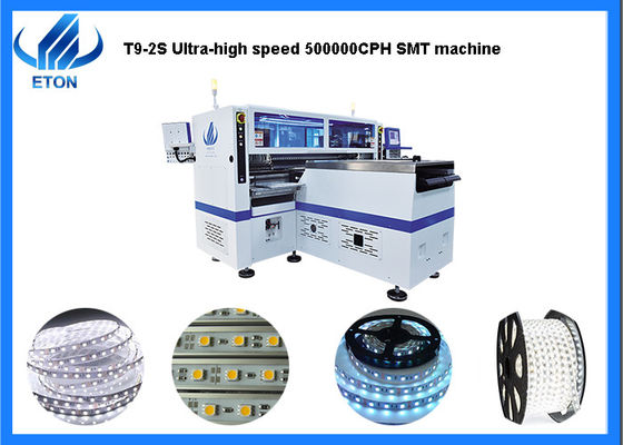 Οι διπλές ομάδες Rail+Four τοποθέτησης διευθύνουν την εύκαμπτη επιλογή μηχανών T9-2S παραγωγής λουρίδων ελαφριά και τοποθετούν τη μηχανή