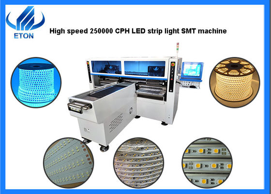 Διπλός βραχίονας τέσσερα εύκαμπτα φω'τα λουρίδων μηχανών 6KW θέσεων επιλογών ενότητας SMT που κατασκευάζουν τη μηχανή