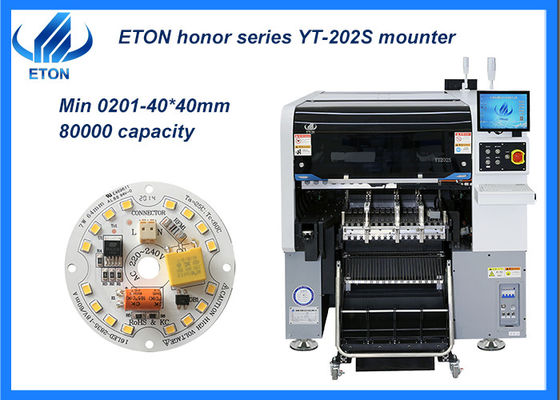 Να τοποθετήσει βραχιόνων υψηλής ακρίβειας μηχανών θέσεων επιλογών 0201 συστατικών SMT υπερβολικό διπλό διπλό κεφάλι