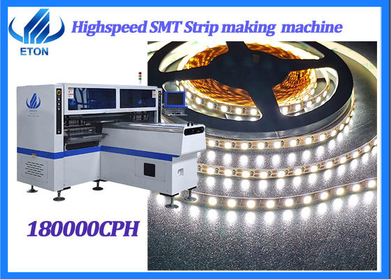 34PCS κεφαλές 68PCS Feeder SMT τοποθέτηση μηχανή 180000 CPH 380V AC 50Hz Για LED λαμπτήρες σωλήνων