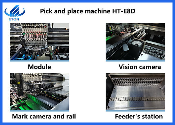 Μαγνητικός γραμμικός κινητήρας LED Bulb Tube Strip Light Making Machine Διπλή μονάδα 90000CPH 8KW