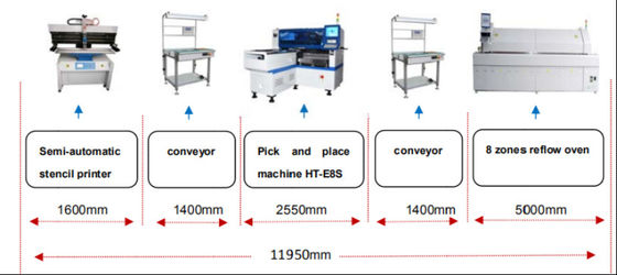 45000CPH SMT pick and place machine υψηλής ακρίβειας πολυλειτουργικό για λαμπτήρα LED