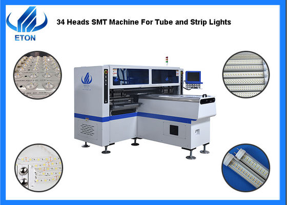 Η διπλή υψηλή ταχύτητα 34 βραχιόνων φω'των SMT Mounter σωλήνων/λουρίδων των οδηγήσεων κεφάλια επιλέγει τη μηχανή θέσεων