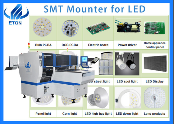 90000CPH SMT Mounter Double Arm Double Module Double Speed για το φως σωλήνα / ταινία / λάμπα