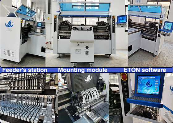 Μεγάλη ταχύτητα 68 Feeder LED Tube Mounting Machine SMT Pick and Place Machine