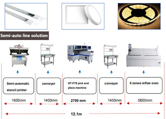 Διπλό βραχίονα SMT Pick And Place Machine για το RGB φως του πίνακα του σωλήνα