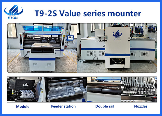 Modlue T9-2S 380AC 50HZ High Speed SMT Placement Machine για πλάτους 250 mm PCB Roll To Roll