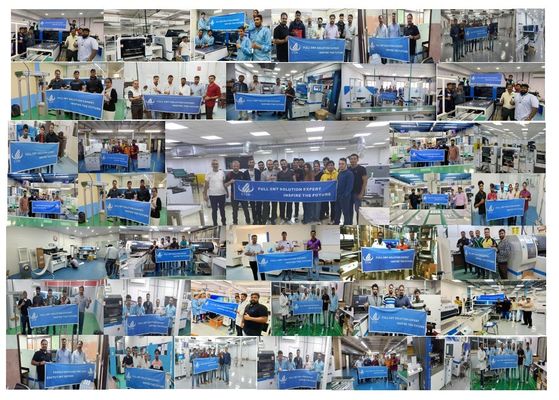 Ηλεκτρονική μηχανή στερέωσης SMD 100M Ευέλικτη γραμμή παραγωγής ελαφρών κυλίνδρων