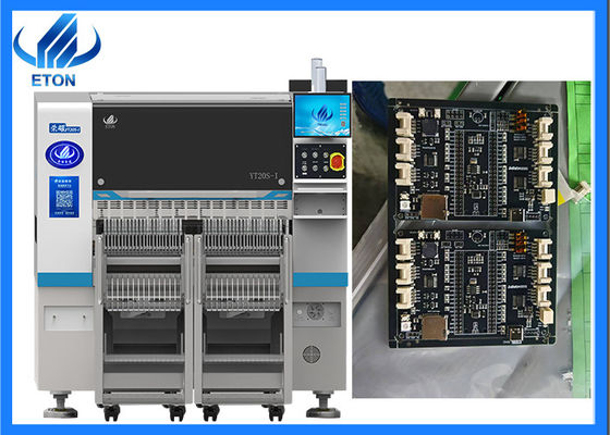 Προσαρμόσιμη ταχύτητα SMT Pick and Place Machine 20 Σπινδάλια Διπλό Gantry Modular IC Tray συμβατό