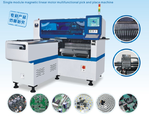 Οδηγημένη πυκνωτές κάμερα 45000CPH 5mm PCB οράματος ταχύτητας γραμμών παραγωγής σωλήνων