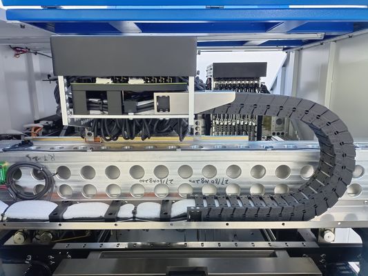 η πολυσύνθετη αυτοματοποίηση 64 τροφοδοτών PC 20 οδηγήσεων κεφαλιών smt επιλέγει και τοποθετεί τη μηχανή